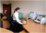 The business center in hotel